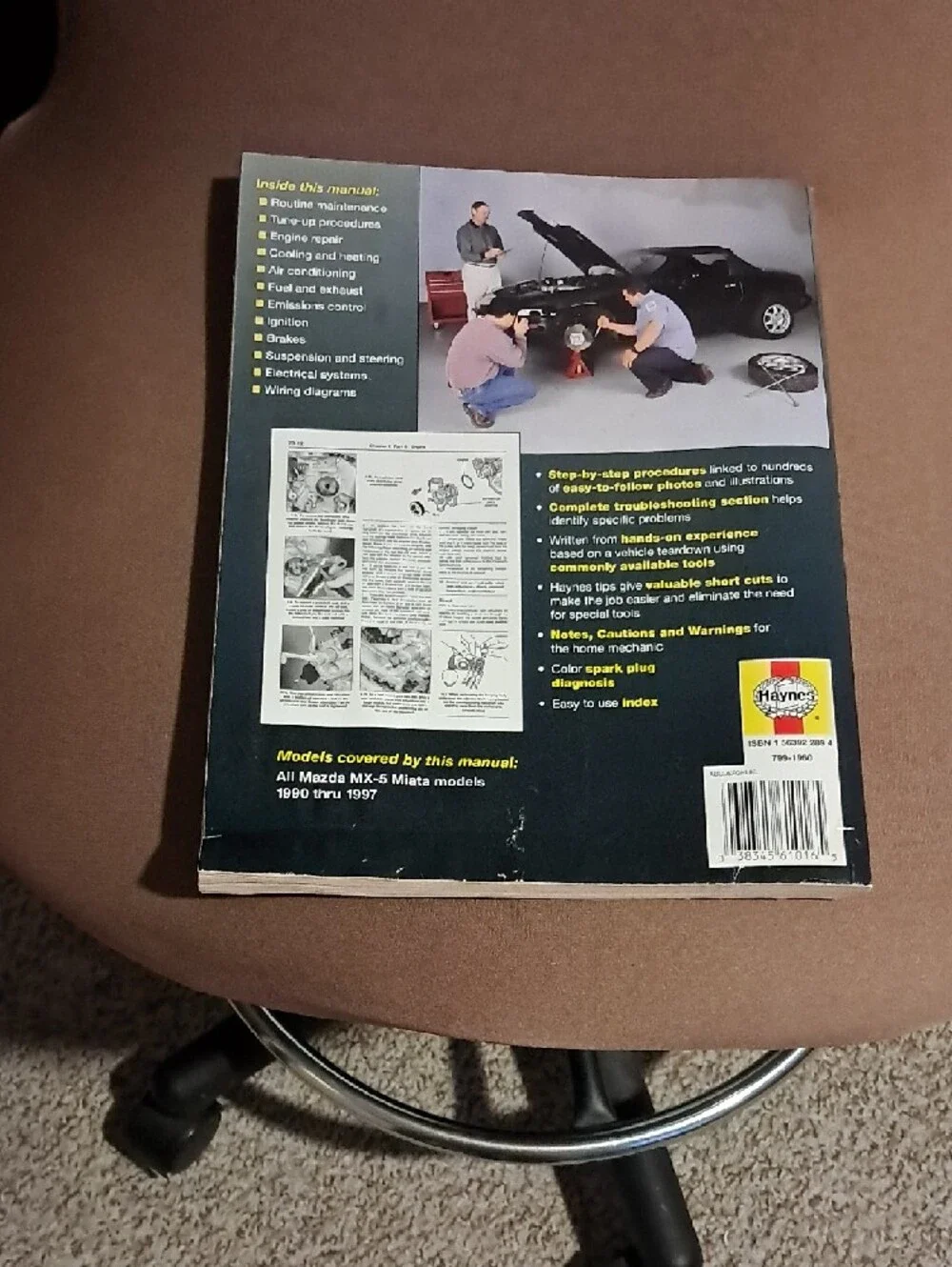 Haynes Mazda MX-5 Miata Repair Manual - Blue
